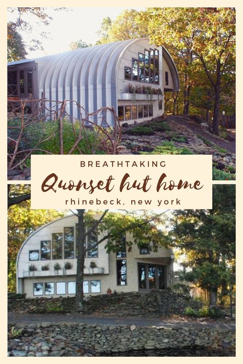 SteelMaster's prefabricated Quonset huts are a great economical and environmentally friendly housing option. This two-level, 3,000 square foot home was designed by the homeowners--without the help of an architect! Quonset Interior, Alternative Housing Ideas, Quonset Hut Homes Interior Floor Plans, Arched Homes, Quonset Hut Home, Quonset House, Concrete Home Design, Vacation Cabins, Hawaii Ideas