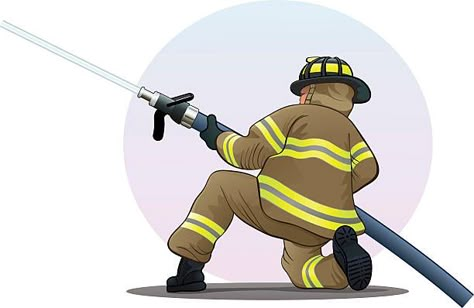 Firefighters Drawing, Firefighter Design, Fire Fighter Art, Firefighter Character, Firefighter Illustration, Firefighter Cartoon, Firemen Pictures, Firefighter Drawing, Firefighter Images