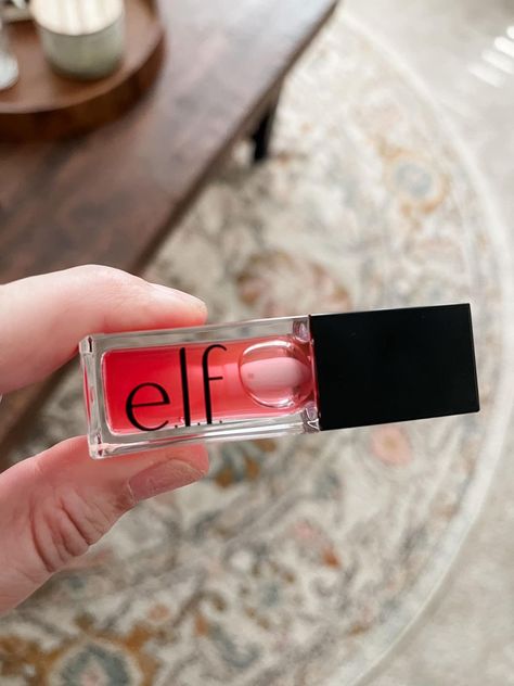 Elf Lip Oil Pink Quartz, Elf Lip Oil, Elf Blush, Elf Products, Lips Essentials, Pink Products, Best Lip Gloss, Bath Body Works Candles, Makeup List