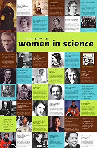 Amazon.com: History of Women in Science Poster: Industrial & Scientific Aids Poster, Women In Science, Women Science, Inclusive Education, Women's History, Women’s History, Womens History Month, Teaching Aids, Education Poster