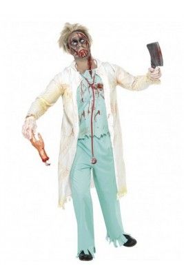 Doctor Halloween Costumes, Zombie Doctor Costume, Doctor Fancy Dress, Zombie Doctor, Zombie Make Up, Doctor Halloween Costume, Doctor Halloween, Zombie Clothes, Doctor Coat