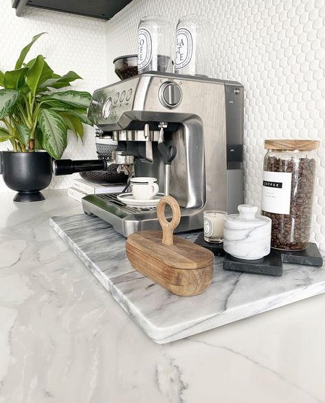 Breville Barista Express Stainless … curated on LTK Breville Espresso Machine, Breville Espresso, Breville Barista Express, Coffee Station Kitchen, Coffee Bar Station, Coffee Area, Coffee Bar Ideas, Coffee Table Centerpieces, Coffee Nook