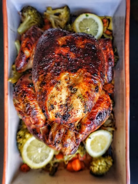 Lemon Pepper Roasted Chicken, Lemon Whole Chicken Recipe, Buttermilk Roasted Chicken, Lemon Roast Chicken, Garlic Roast Chicken, Leftover Chicken Recipes Easy, Braised Chicken Recipes, Garlic Roast, Roast Chicken Recipe