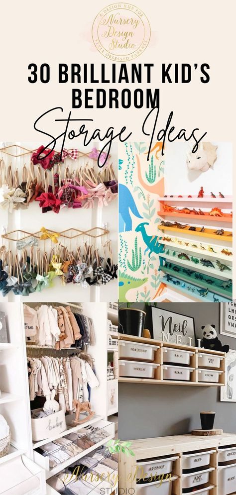 Ahead are 30 clever kid's bedroom storage ideas that make it simple to sort, store, and tidy up all forms of kid clutter, from clothes and books to toys and more. Storage Toys Ideas For Small Spaces, Toddler Toy Storage Bedroom, Storage For Dress Up Clothes, Children’s Bedroom Storage, Clothes Storage For Kids, Toy Storage In Kids Bedroom, Toy Storage For Kids Bedroom, Girls Bedroom Toy Storage Ideas, Nursery Clothes Storage