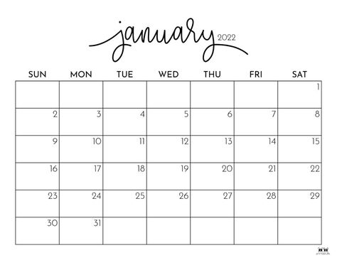 Printable January 2022 Calendar-Style 1 Calendar With Week Numbers, Calendar Free Printable, Free Planner Pages, Budget Planner Free, Free Printable Calendar Templates, January Calendar, October Calendar, Desk Wall, Hourly Planner