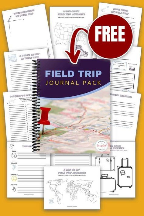 Field trips are a favorite among homeschool families and really enhance the learning experience. Did you know that you can count your field trips as school hours or a even a full school day? Homeschool Giveaways likes to keep track of all of our trips with a homeschool field trip log and keep them in each student's portfolio. Homeschool Field Trip Log, Field Trip Worksheet, Field Trip Journal, Field Trip Report, Trip Journal, Travel Journal Pages, Homeschool Field Trips, School Field Trip, How To Start Homeschooling