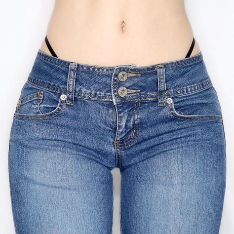 Vintage Early 2000s Stretchy Low Rise Flare Jeans - Imber Vintage Early 2000 Fashion, 2000 Outfits, Low Waisted Jeans, 2000s Clothes, 2000 Fashion, Early 2000s Fashion, Low Rise Flare Jeans, Cute Pants, 2000s Fashion Outfits