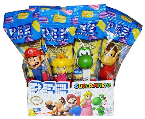 Amazon.com : Pez Nintendo Super Mario Dispensers (12 Pack) : Grocery & Gourmet Food Super Mario Party Favors, Super Mario Brothers Birthday, Mario Brothers Birthday Party, Nintendo Party, Super Mario Toys, Mario Toys, Super Mario Bros Birthday Party, Super Mario Bros Party, Mario Bros Birthday