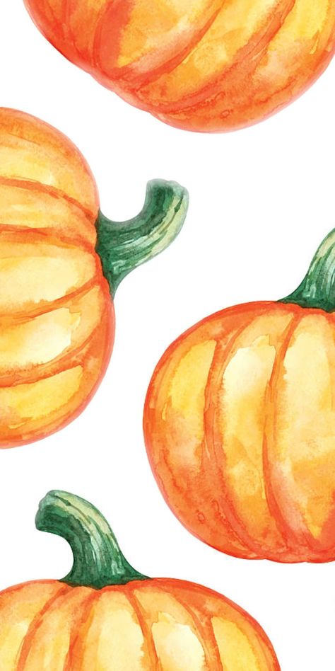 orange pumpkins, watercolor pumpkins Halloween Orange Aesthetic, Phone Wallpaper Orange, Viridian Aesthetic, October Aesthetics, Pumpkin Phone Wallpaper, October Wallpaper Aesthetic, Season Wallpapers, Fall Phone Wallpaper, October Aesthetic