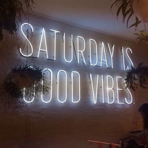 Saturday is Good Vibes Saturday Vibes, Neon Quotes, Neon Words, All Of The Lights, Neon Nights, Top Skin Care Products, Neon Art, What’s Going On, Good Vibes Only