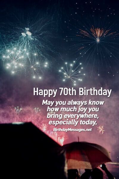 70th Birthday Wishes Quotes: Birthday Messages For 70 Year Olds ...