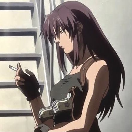 Black Lagoon, An Anime, Anime Character, Black Hair, Cell Phone, Gif, Anime, Hair, Black