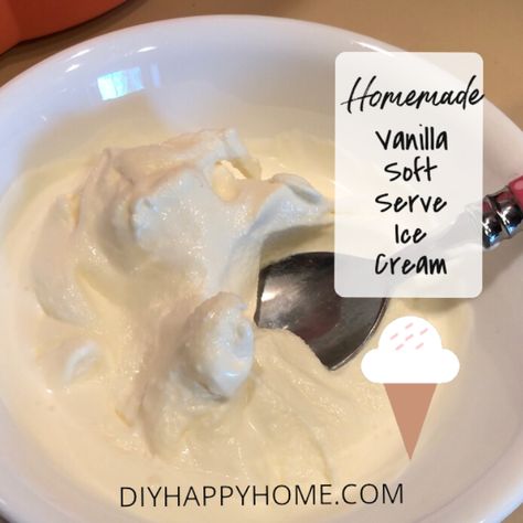 Diy Soft Serve Ice Cream Recipes, Diy Soft Serve Ice Cream, Homemade Soft Serve Ice Cream, Soft Serve Ice Cream Recipes, Gelato Recipes, Vanilla Soft Serve, Pops Recipes, Homemade Milk, Dairy Recipes