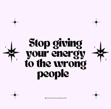 We needed to hear this today 🙌✨ Stop giving your energy to the wrong people b*tch 🧘‍♀️ Say it again!! 📸- natalieenamaste Daily Affirmations Success, Wrong People, Chakra Affirmations, Health Affirmations, Daily Mantra, I Am Affirmations, Important Life Lessons, Wealth Affirmations, Success Affirmations