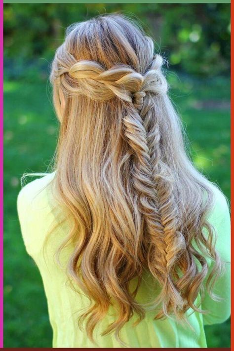 Fishtail Prom Hairstyles, Braid Hairstyle Short Hair, Short Hair Fishtail, Fish Tail Hairstyles, Lax Hair, Easy Fishtail Braid, Fish Braid, Fishtail Braid Styles, Elegant Buns