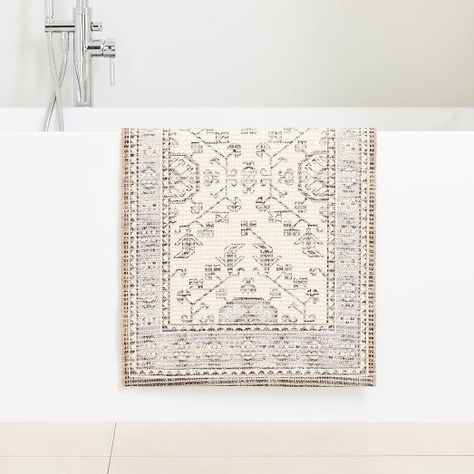 Bath Rugs & Mats | West Elm Bath Rug Ideas, Bathroom Rugs Ideas Master, Master Bath Rugs, Rug In Bathroom, Bath Mats Bathroom Ideas, Bath Mat Runner, Large Bathroom Rugs, Bathroom Rugs Ideas, Small Bathroom Rug