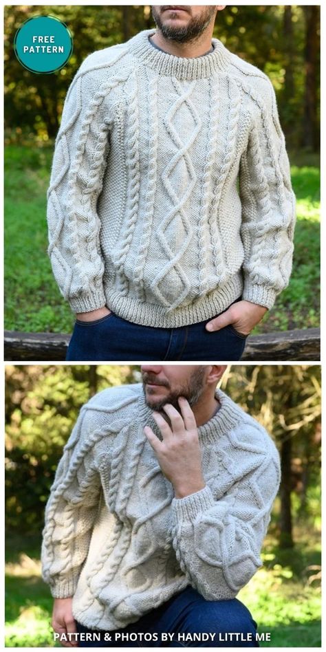 Cable knit sweater pattern