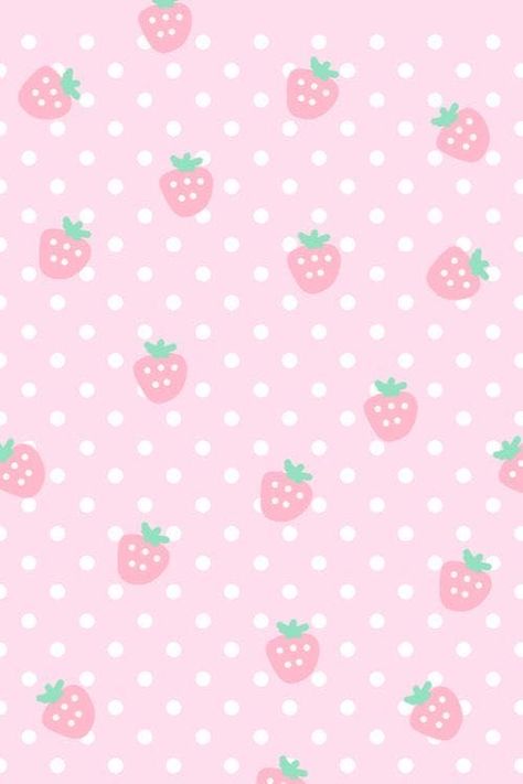 #wallpaper #strawberry #cute #kawaii #pink Cats Background, Strawberry Background, Cat Logo Design, Cat Drawing Tutorial, Color Me Mine, Color Splash Photography, Kawaii Background, Cat Background, Iphone Wallpaper Kawaii