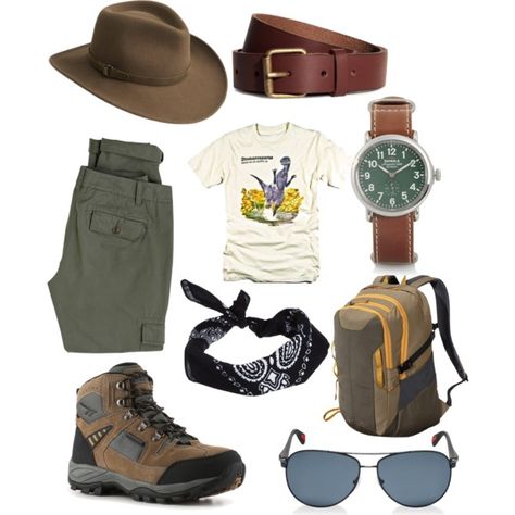 "Stylish Paleontologist #2" by kellylubbers on Polyvore Curious Creatures, Dino Birthday, Asian Street Style, Safari Style, Big Bend, Dress Images, Themed Outfits, Diy Costumes, Halloween Ideas