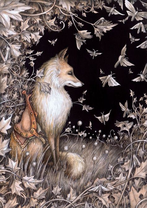 Adam Oehlers, Fox Quilt, Woodland Art, Gustave Dore, Wallpaper Nature Flowers, Fox Art, Fairytale Art, Arte Fantasy, Art Fantasy