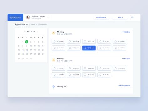 Appointment Scheduling App by Anu Raveendran on Dribbble Book An Appointment Web Design, Form Ui Design, Form Ui, Admin Ui, Medical Website Design, Web Application Design, Restaurant Web, Ui Design Dashboard, Appointment Calendar