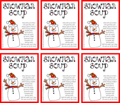 Snowman Soup Recipe, Snowman Soup Labels, Snowman Soup Tags Printable Free, Snowman Soup Labels Free Printable, Snow Man Soup Printable Free, Snowman Soup Printables Free Bag Toppers, Snowman Soup Printables Free, Snowman Soup Printables, Snowman Soup Poem