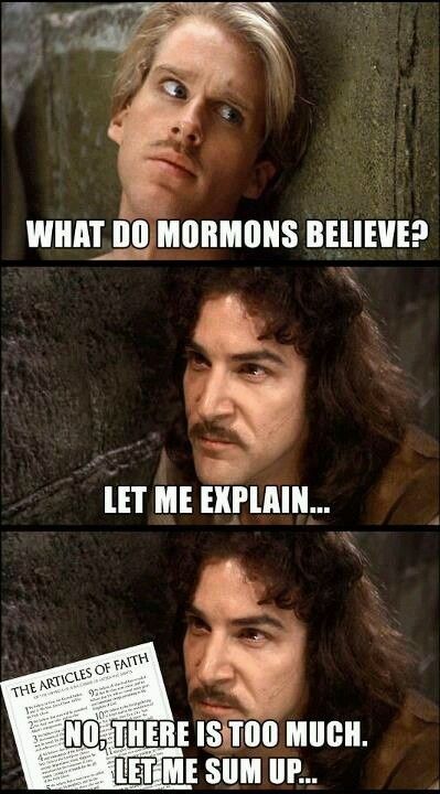 Mormon Jokes, Lds Humor, Mormon Humor, Pinterest Pretty, Mormon Memes, Lds Memes, Church Memes, Church Humor, Inigo Montoya