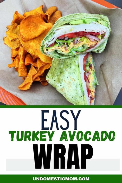 Turkey Avocado Wrap, Turkey Wraps Healthy, Avocado Wrap Recipes, Sandwich Night, Club Wrap, Turkey Avocado, Wraps Recipes Easy, Avocado Wrap, Healthy Foods To Make