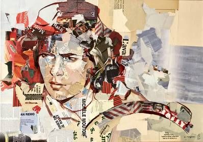 Carme Magem, Mixed Media Portrait, Collage Art Projects, Custom Portraits, Works Of Art, Art Works, Collage Art, Exhibitions, Art For Sale