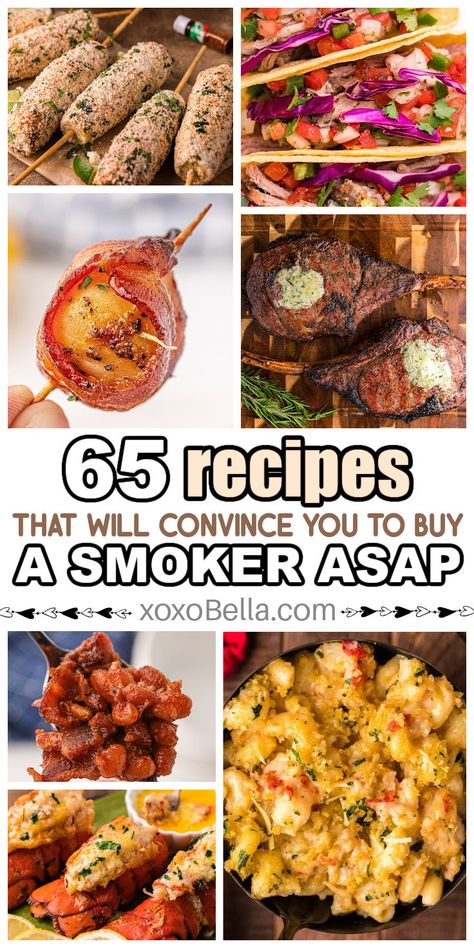 Smoker recipe ideas Smoker Recipes Chicken, Smoked Appetizers, Recipes For Bbq, Easy Smoker Recipes, Pellet Smoker Recipes, Best Smoker, Traeger Recipes, Air Fryer Dinner Recipes, Smoker Recipes