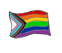 Pride Flag Drawing, Pride Sketches, Pride Drawings, Pride Line Art, Lgbtq Symbols, Lgbtq Pride Drawing Ideas, Pride Flag Stickers Printable, Lesbian Flag Heart Png, Flag Drawing