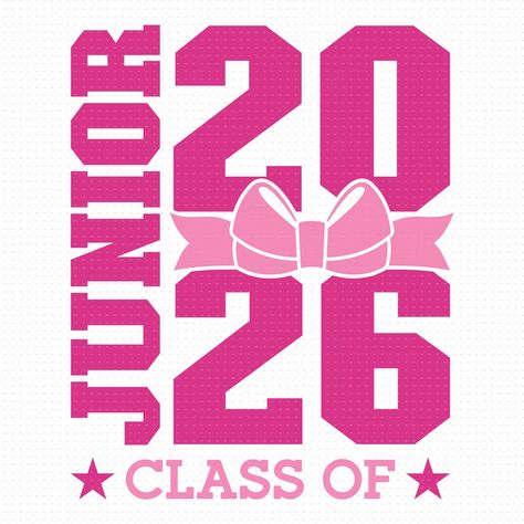 Class Of 2026 Posters, Junior Class Posters, Junior Posters, Senior Sweaters, 2026 Senior, School Girly, Class Of 2026, Senior Year Fun, Eid Card