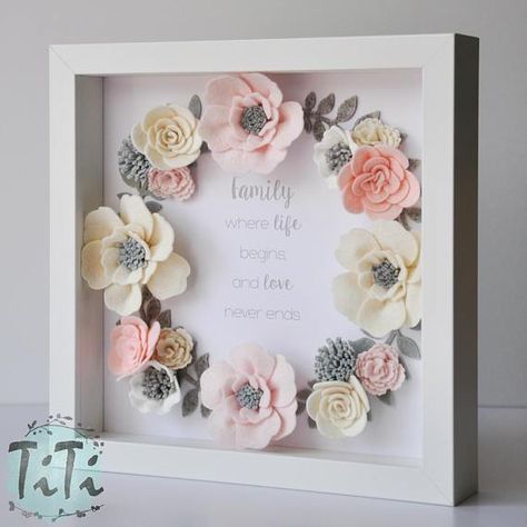 Wedding Day Quotes, Diy Decoracion, Diy Gifts For Mom, Flower Shadow Box, Crafty Gifts, Diy Gifts For Boyfriend, Mural Floral, Wedding Memorial, Flower Boxes