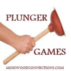 Plunger Games My son’s school wanted me to come up with some games for their Fun Friday Field Day. We decided on an updated obstacle course. While I was shopping for supplies at the dollar store I spied plungers on sale for one dollar and my mind started racing with the possibilities. My son still enjoys bathroom humor and I knew that playing with plungers would be a hit with the first grade crowd. That is how Plunger Games! was created. Teen Games, Field Day Activities, Pep Rally Games, Rally Games, Olympic Games For Kids, Field Day Games, Relay Games, Service Marketing, Youth Conference