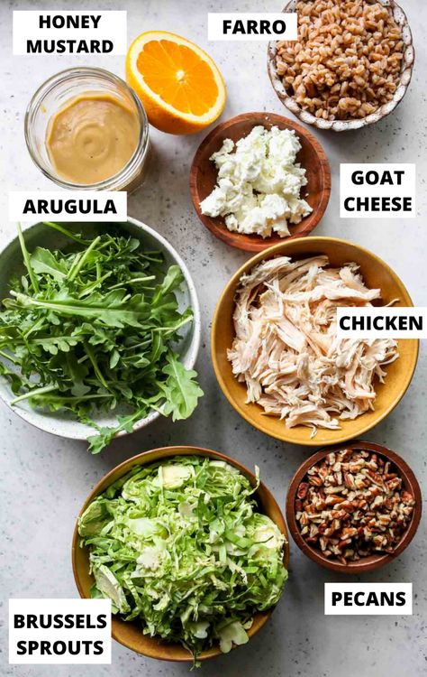 Arugula Chicken Recipes, Summer Salad With Goat Cheese, Chicken Goat Cheese Salad, Goat Cheese Salad Recipes, Arugula Goat Cheese Salad, Dishing Out Health, Shape Reclaimed, Lighter Recipes, Salad With Goat Cheese