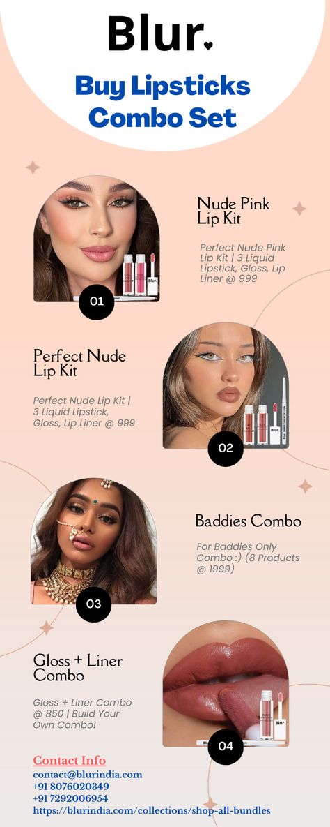 Buy Lipsticks Combo Set Baby Pink Lipstick, Popular Makeup Brands, Popular Makeup, Perfect Lipstick, Lipstick Set, Nude Lip, Lip Kit, Cosmetic Products, Lipstick Shades