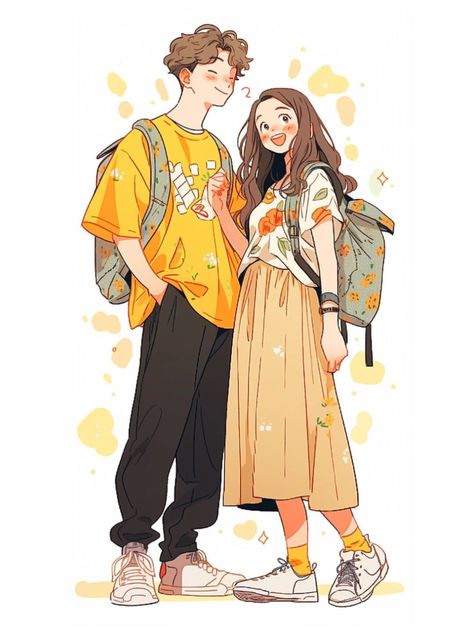 Professional Illustration, Portraits Art, Art Mignon, 캐릭터 드로잉, Into Art, Poses References, Arte Sketchbook, Cute Couple Art, Illustration Character Design