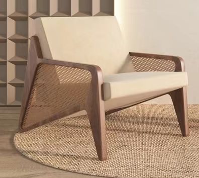 Presentation Furniture Design, Balcony Sofa, Chair Balcony, Brown Accent Chair, Chair Rattan, Elegant Living Room Design, Furniture Design Chair, Solid Wood Chairs, Leisure Chair