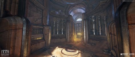 ArtStation - Jedha Ruins Jedi Survivor Art, Ruins Concept Art, Survivor Art, Star Wars Jedi Survivor, Jedi Survivor, Star Wars Jedi, Epic Games, Game Art, Concept Art