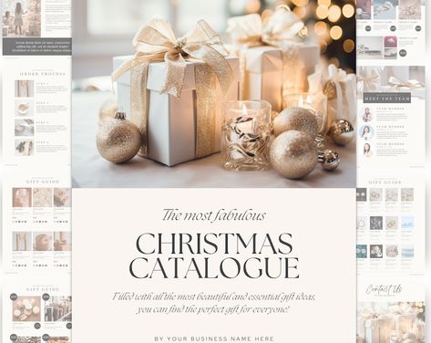 Brand Product Catalog Line Sheet & Pricing Guide Template - Etsy Philippines Line Sheet Template, Catalogue Template, Product Catalog Template, Line Sheet, Pricing Guides Templates, Chic Christmas Gifts, Gift Catalog, Guide Template, Pricing Guide