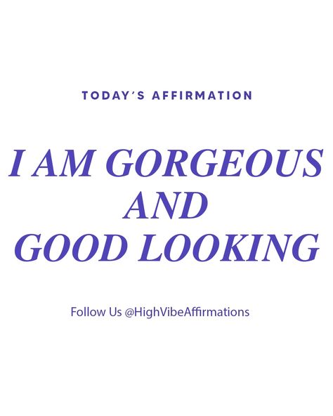 Today's affirmation #affirmation #affirmations #affirmationoftheday #affirmationsdaily #affirmationspositives #positiveaffirmations #dailyaffirmations #affirmationswork #affirmationsforwomen #morningaffirmations #affirmationsforkids #motivation #success #mindset #mindsetmatters #mindsetshift #mindsetcreator #hypnosis #visualization #hypnotherapy #mindsetforgreatness #Mindsetiskey #positivethinking Good Affirmations, I Am Gorgeous, Today's Affirmation, 2024 Affirmations, Affirmation Of The Day, Affirmations For Kids, Affirmations For Women, Morning Affirmations, Hypnotherapy