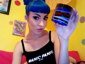 Blog: MANIC PANIC Rockabilly Blue Manic Panic, Manic Panic Blue Moon, Manic Panic Blue, Orange Hair Dye, Manic Panic Hair Color, Blue Hair Dye, Bad Boys Blue, Dyed Hair Blue, Cars Girls