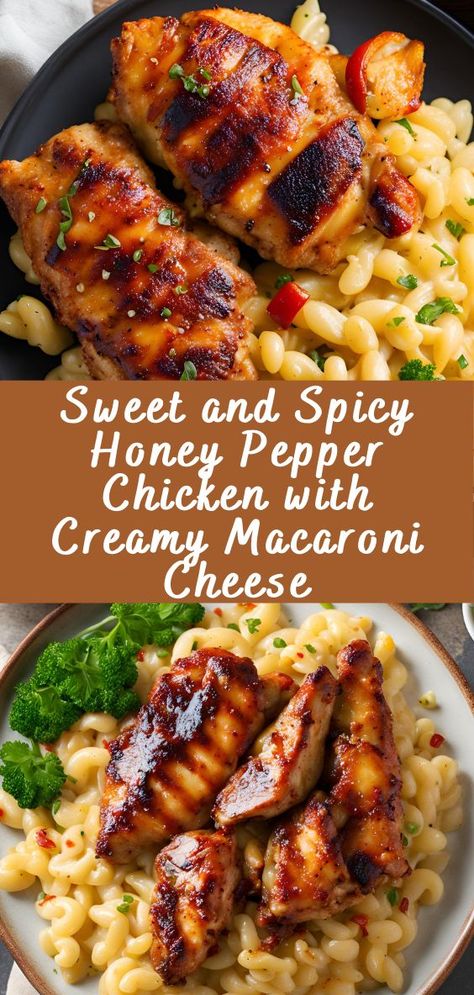 Sweet And Spicy Honey Pepper Chicken, Honey Pepper Chicken Mac And Cheese, Chicken Mole Recipe, Dinner Ideas For 2, Honey Pepper Chicken, Spicy Honey Chicken, Chicken Breast Dishes, Mole Recipe, Chicken Mole