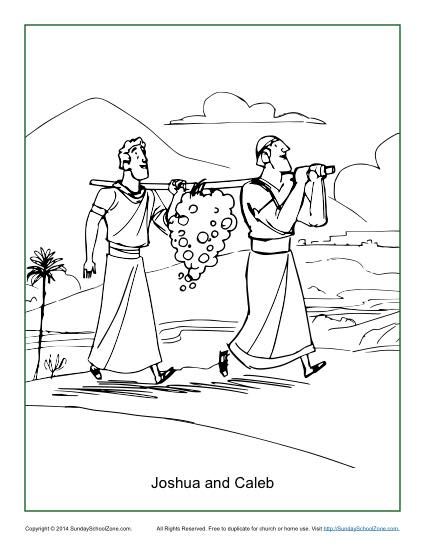 Joshua and Caleb Coloring Page - Children's Bible Activities | Sunday School Activities for Kids Childrens Bible Activities, Joshua And Caleb, Free Bible Coloring Pages, Sunday School Coloring Pages, Childrens Sermons, School Coloring Pages, David And Goliath, Bible Coloring Pages, Sunday School Activities