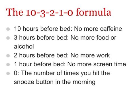 10-3-2-1-0 formula for a great nights sleep and a productive day 10 3 2 1 0 Sleep Rule, How To Fix Sleep Schedule, Morning Routine Productive, Mental Health Facts, Self Care Bullet Journal, Routine Planner, Get My Life Together, Productive Day, How To Get Sleep