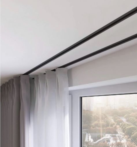 Flexible Curtain Track, Ceiling Curtain Rod, Light Filtering Blinds, Balcony Shade, Ceiling Curtain Track, Curtain Room Divider, Black Curtain Rods, Sliding Curtains, Curtain Tracks