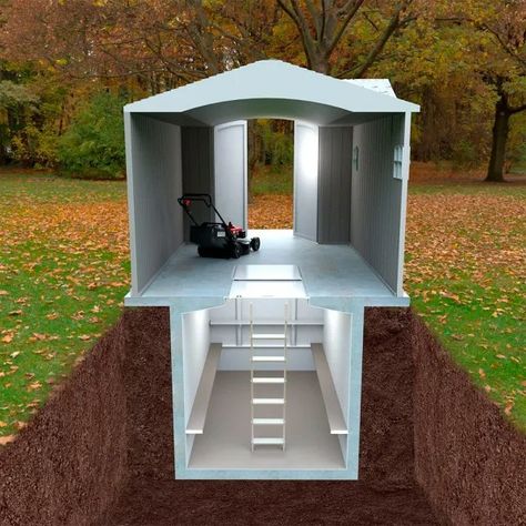 Case Sotterranee, Underground Bunkers, Winter House Exterior, Underground Shelter, Homes Ideas, Underground Bunker, Barndominium Ideas Interiors, Underground Homes, Farmhouse Barndominium