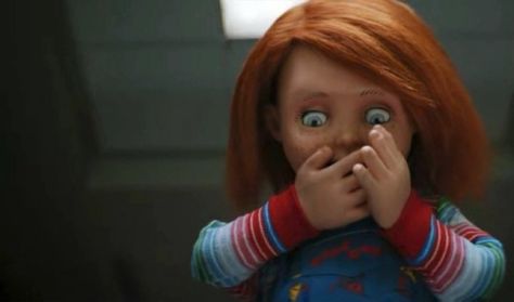 Chucky Reaction Pics, Blushing Mood Pics, Chucky Pfp, Spongebob Funny Pictures, Barbie Funny, Current Mood Meme, Funny Black People, Reaction Face, Funny Short Clips