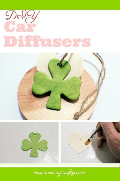 How to make a DIY Car scent diffuser. Diy Christmas Crafts To Sell, Diy Essential Oil Diffuser, Diffuser Diy, Diy Air Freshener, Scent Diffuser, Creative Arts And Crafts, Car Diffuser, Sewing Leather, Diy Car