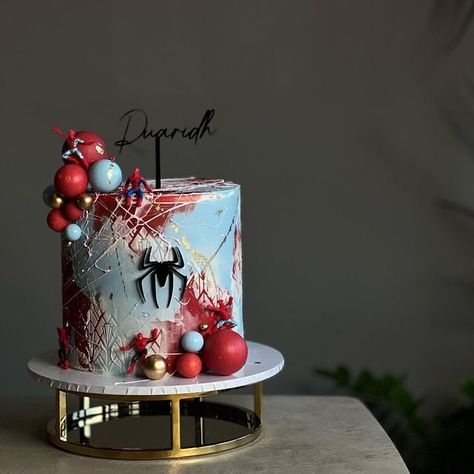 Spiderman Birthday Cakes Ideas, Personal Spiderman Cake, Spider-man Graduation Cake, Sweet 16 Spiderman Cake, Spiderverse Cake Ideas, Spiderman Across The Spider Verse Cake, Spiderman Into The Spiderverse Cake, Spider Man Birthday Cake Ideas, Small Spiderman Cake